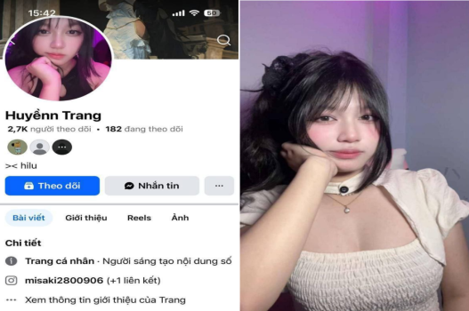 Clip Huyền Trang banh háng móc cua